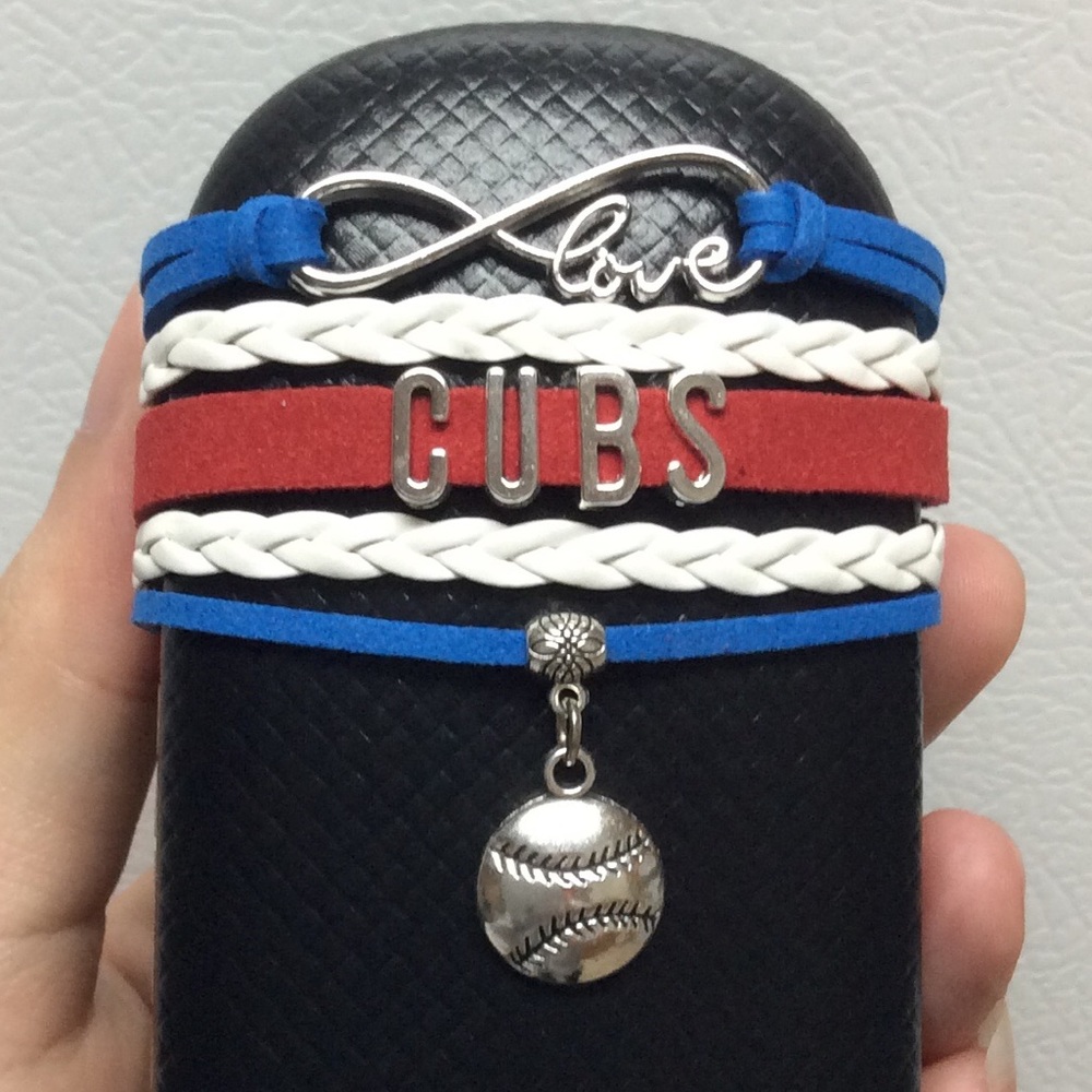 Chicago Cubs Baseball bracelet MLB baseball fan